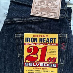 Iron Heart 21oz Selvedge Denim 33” waist 33” Inseam